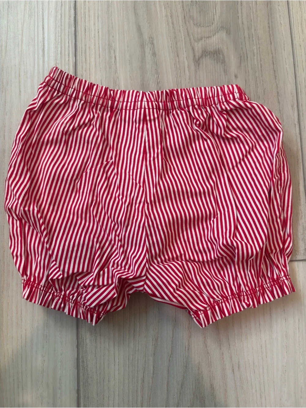 Carter's Red and White Striped Bubble Shorts
